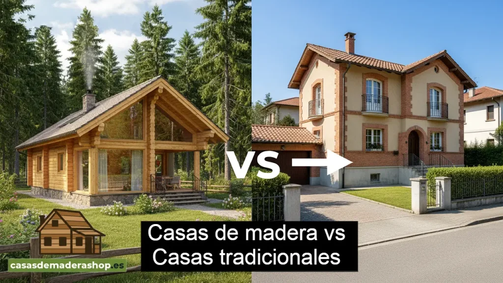 Casas de madera vs casas tradicionales