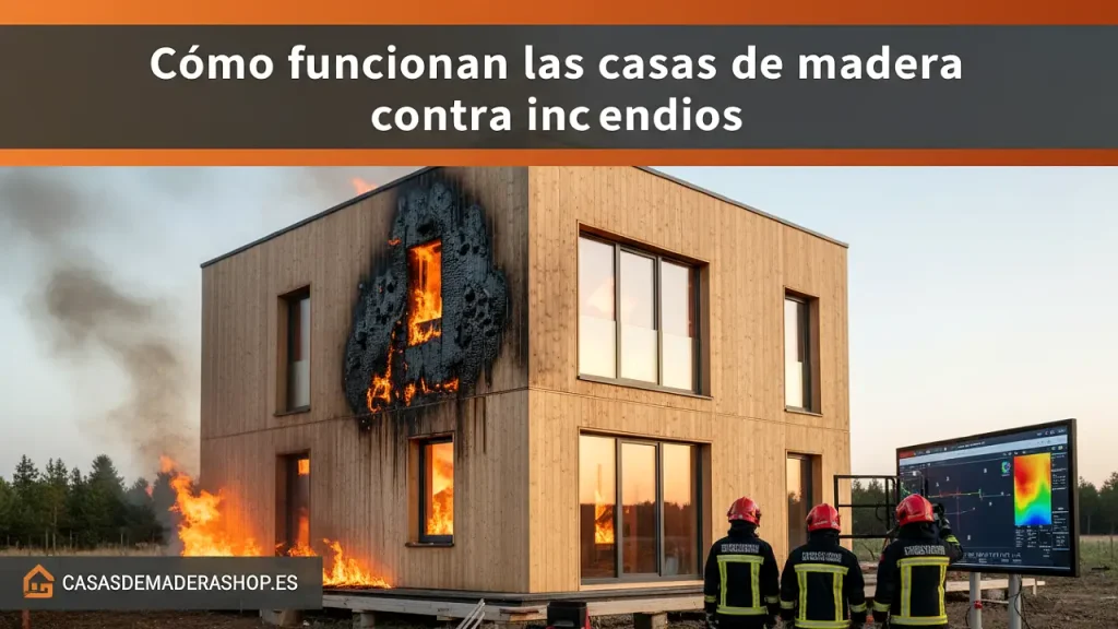 Cómo funcionan las casas de madera contra incendios