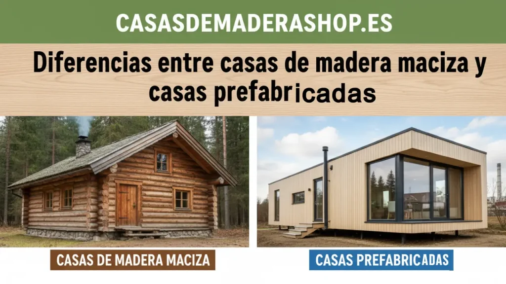 Diferencias entre casas de madera maciza y casas prefabricadas