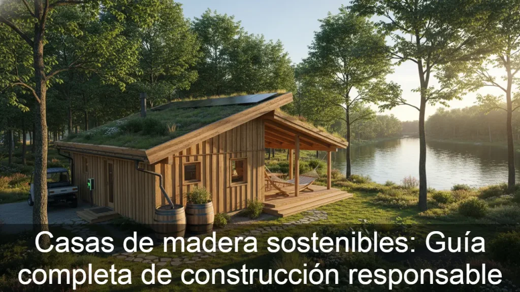 Casas de madera sostenibles: Guía completa de construcción responsable