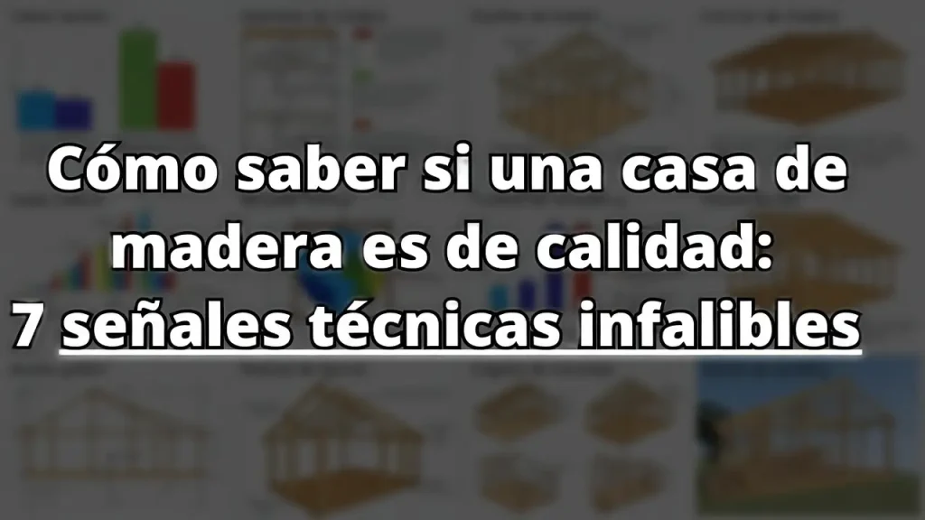 Cómo saber si una casa de madera es de calidad