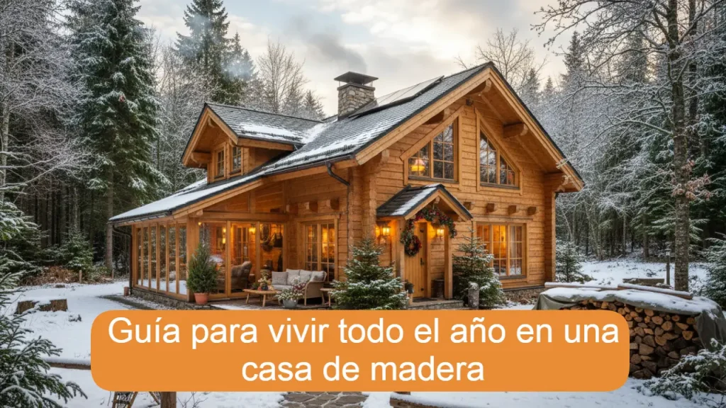 Guía para vivir todo el año en una casa de madera: Confort, eficiencia y adaptación