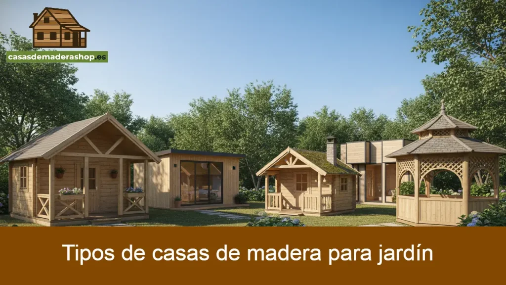 Tipos de casas de madera para jardín